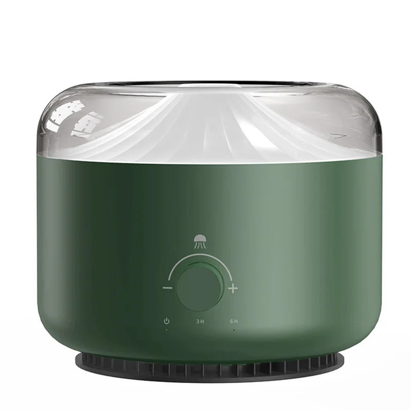 

Электрический увлажнитель воздуха для ароматерапии, декомпрессионный увлажнитель воздуха в форме медузы, ультразвуковой распылитель холодного тумана эфирного масла, зеленый