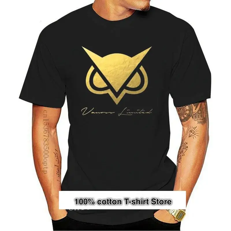 

Camiseta de Vanossgaming para hombre y mujer, camisa divertida de búho dorado con cuello redondo, novedad