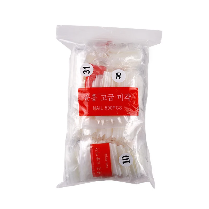 

Искусственные ногти без маркировки 500 шт. искусственные Искусственные белые прозрачные ногти для рук и ног декоративные ногти