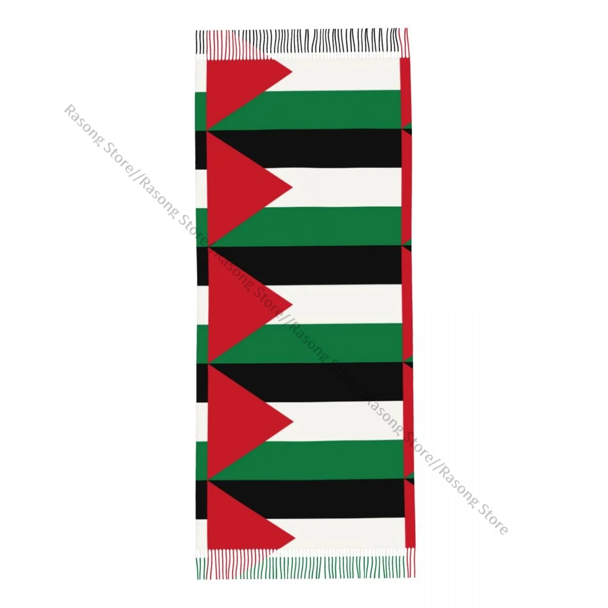 Шарф с кисточками большой размер 196*68 см зимняя теплая шаль из пашмины буфанда