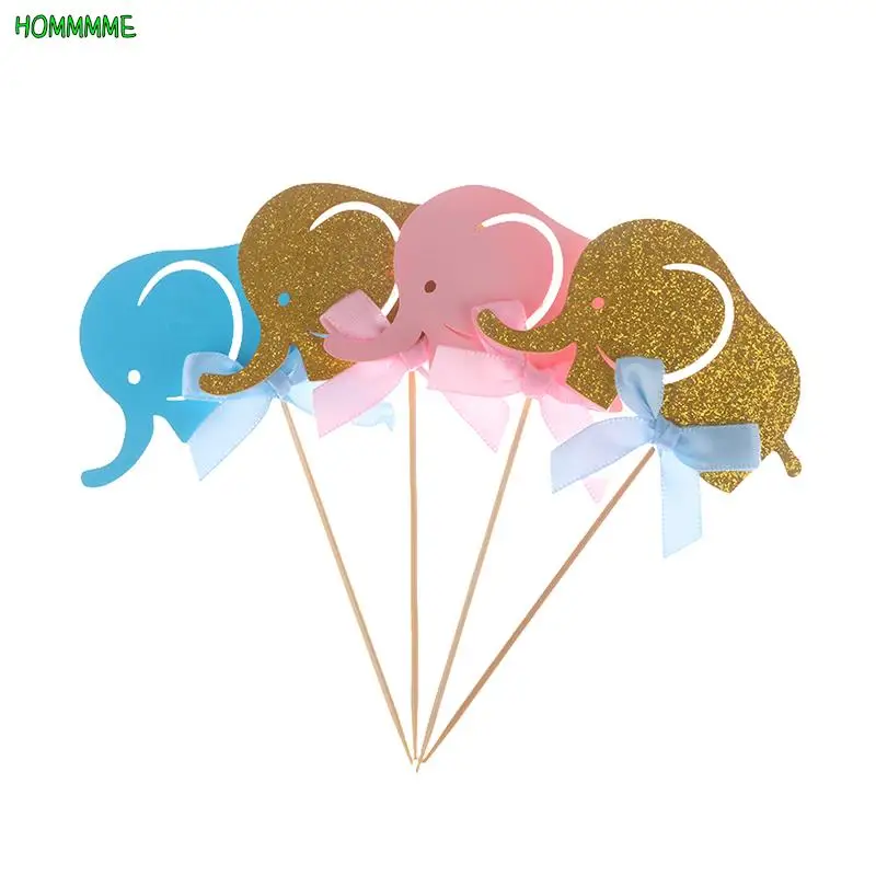 

1 шт./12 шт., топперы для торта в виде слона