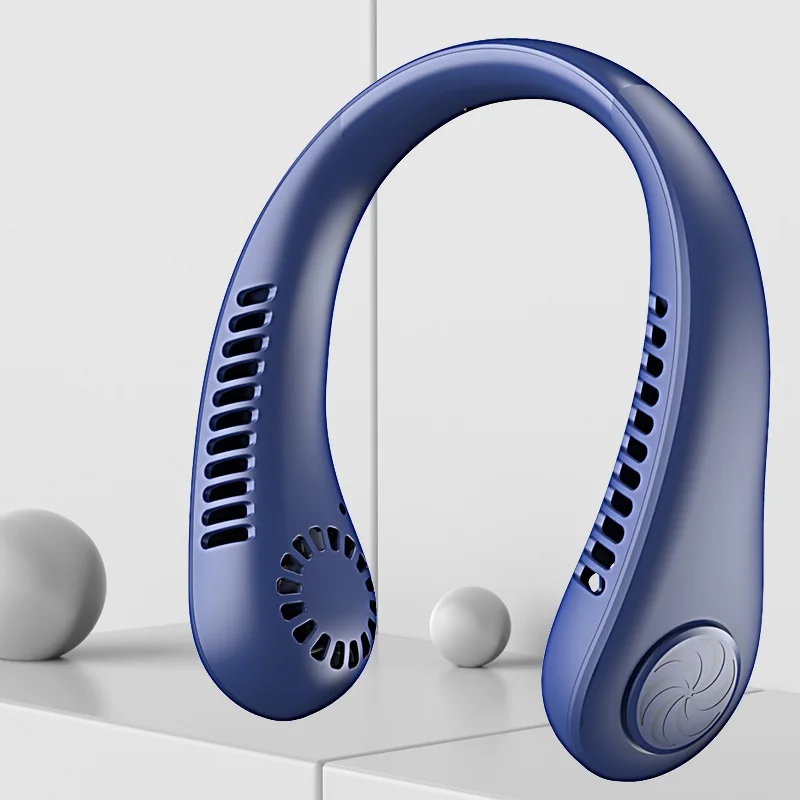 

Portable Hanging Mini Neck Fan USB Rechargeable Bladeless Mute Fans Air Conditioning Cooler for Sports Fan Electric Wireless Fan