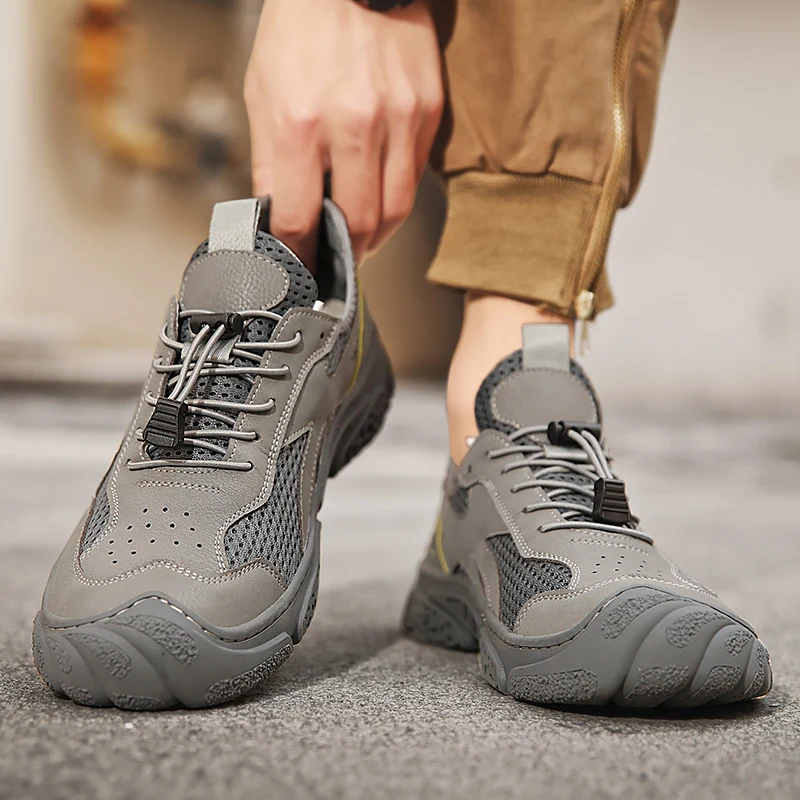 

Mens Sneakers 2022 Newly Fashion Breathable Lightweight Sneakers Lace Up Solid Mens Casual Shoes Spring and Autumn Mens