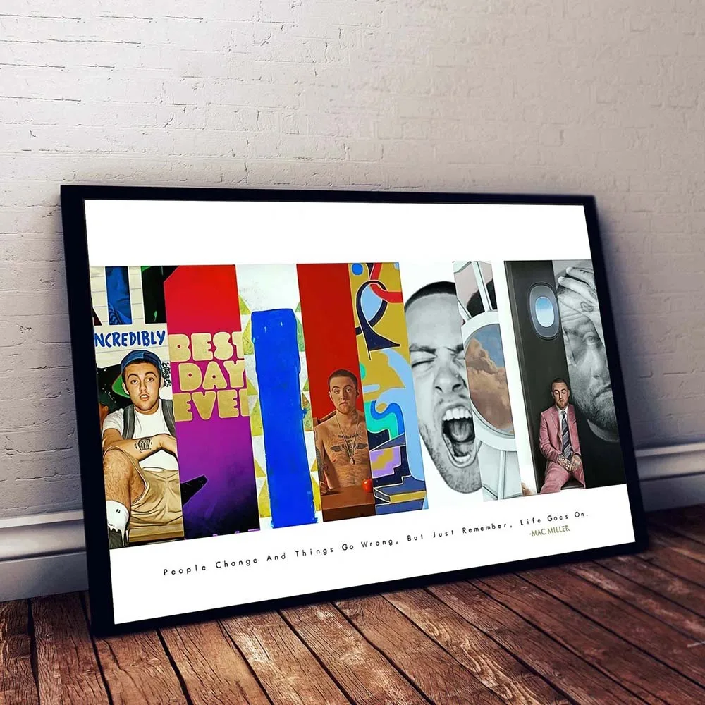 Плакат Mac Millers лица музыкальный альбом принты на холсте декоративная живопись