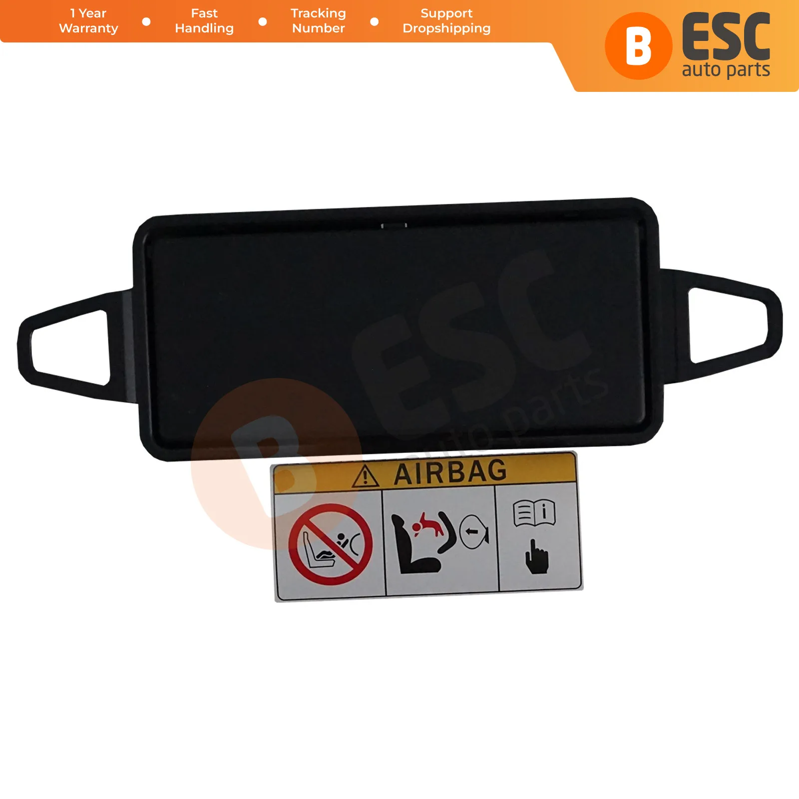 

EDP1005 Sun Shade Visor Makeup Cosmetic Mirror Cover Black 2128103710 For Mercedes E Class W212 CLS-Class W218 Made in Turkey