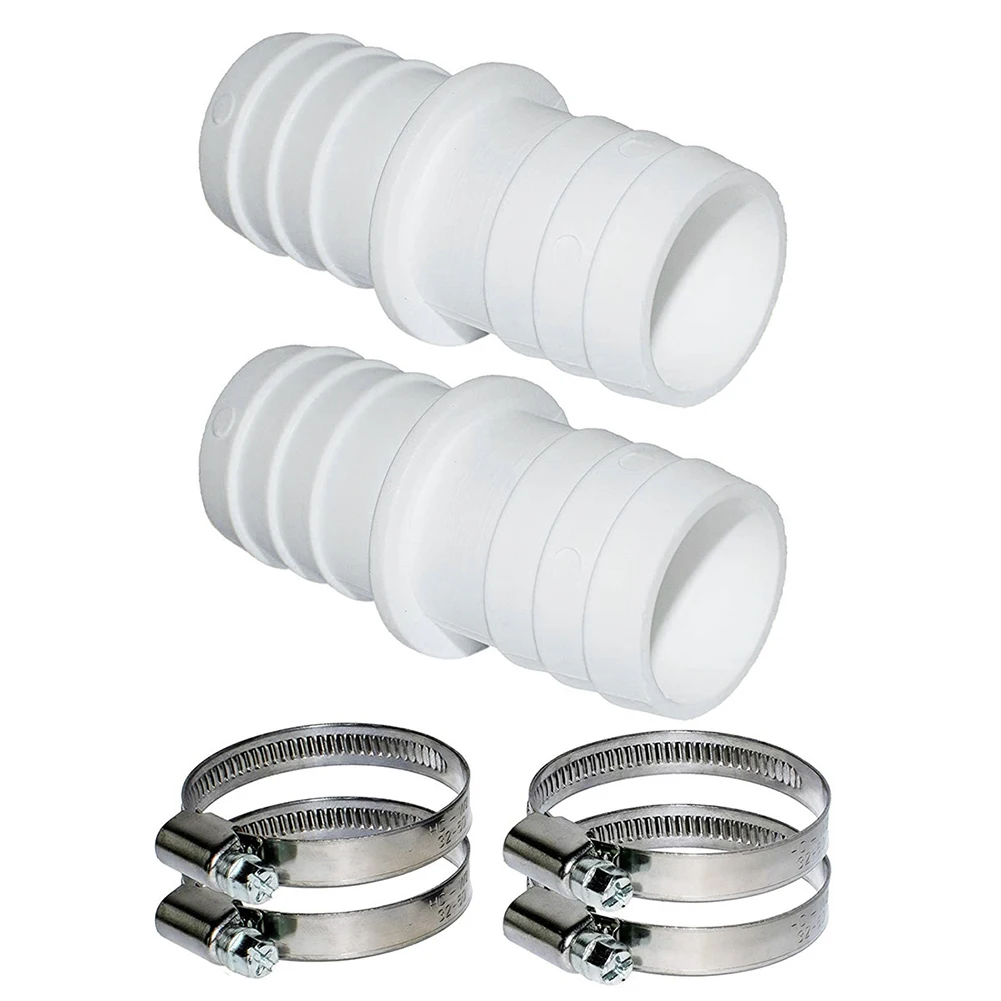 

2/3/4 X Hose Brand New Connector Set High Quality With 32-38 Mm Hose Clamps Hose Connector Pool Hose Connector