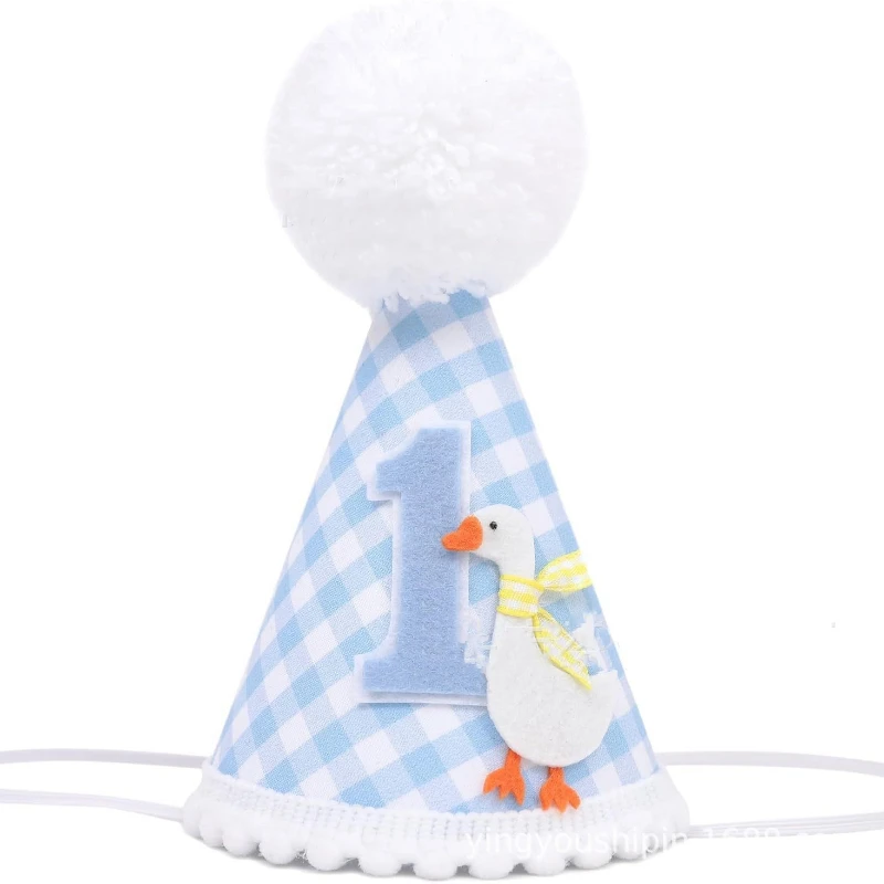 

Синяя детская шапочка First Kids Goose