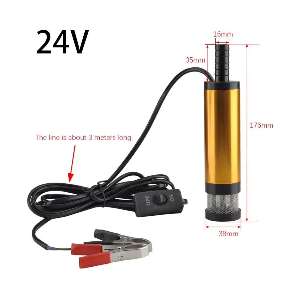 

Дизельный водяной погружной перекачивающий насос, 24 В постоянного тока, из алюминиевого сплава, Автомобильный Электрический насос для пере...