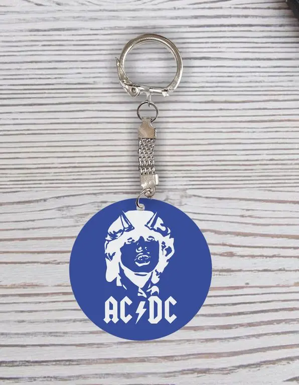 Брелок с гравировкой AC/DC Эй-си/ди-си №23 | Украшения и аксессуары