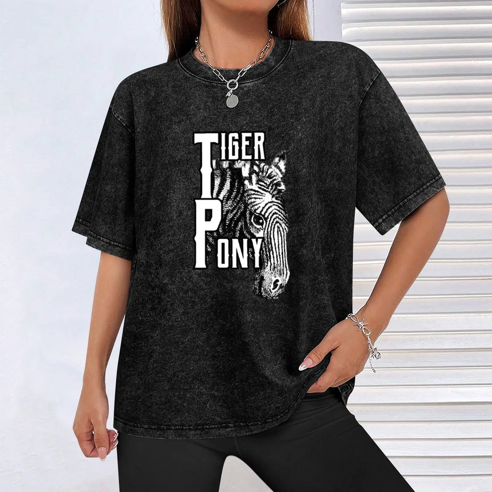 Футболка с принтом тигра пони забавная Зебра лошади сафари зоопарк летняя одежда