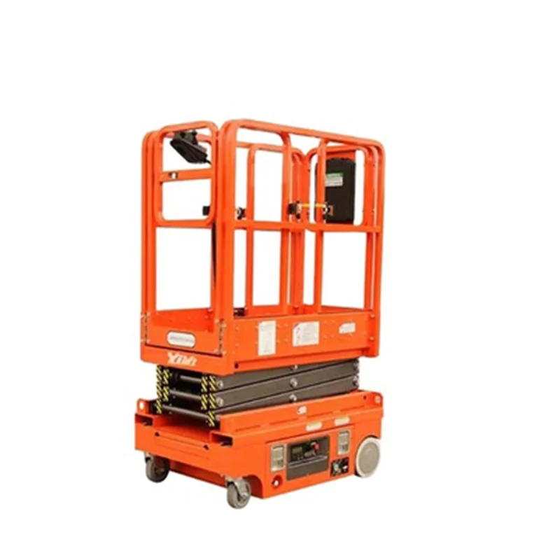 

Mechanical Mobile Portable Elevating Small Electric Scissor Aerial Lift Work Platform Lift Table