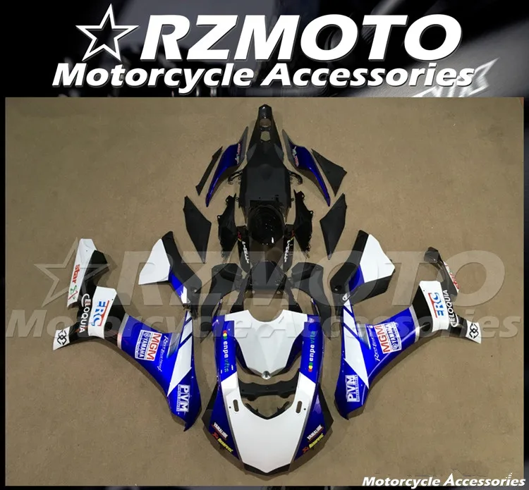 

Новый комплект обтекателей для мотоцикла ABS, подходит для YAMAHA YZF - R1 R1m 2015 2016 2017 2018 2019 15 16 17 18 19, комплект кузова белого и синего цвета