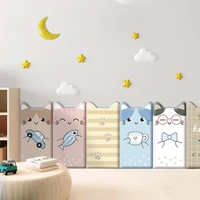 cartoon cats anti collision tatami bed soft wall stickers for kids rooms bedroom wall decoration self adhesive skirting sticker