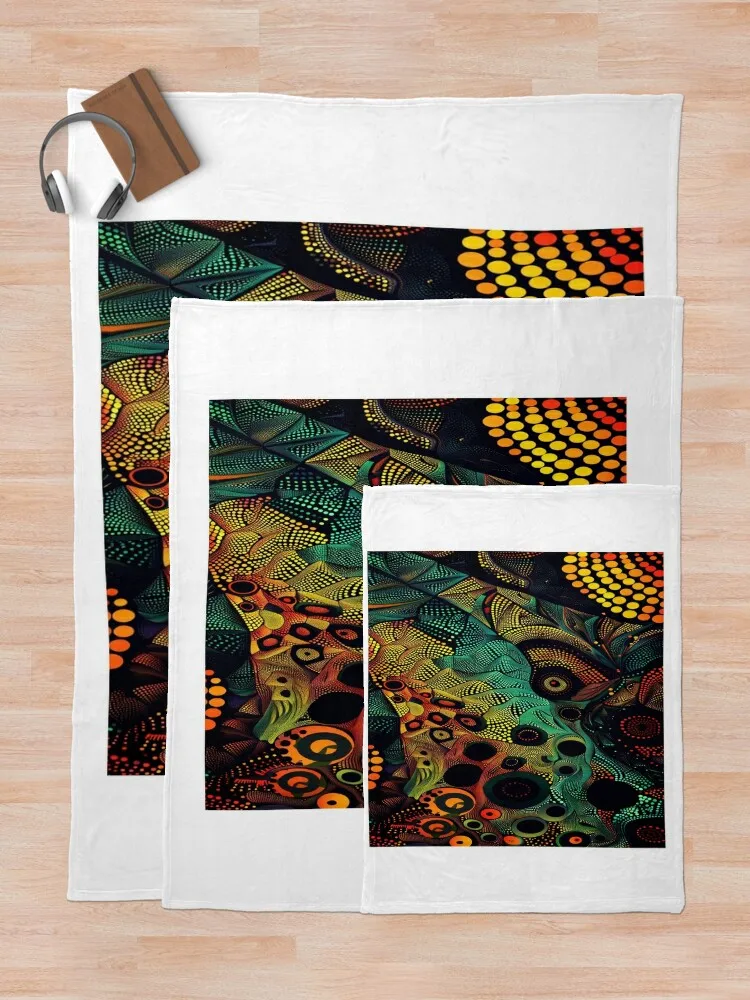 Одеяло в горошек Kitenge Art лохматое меховое одеяло для пикника