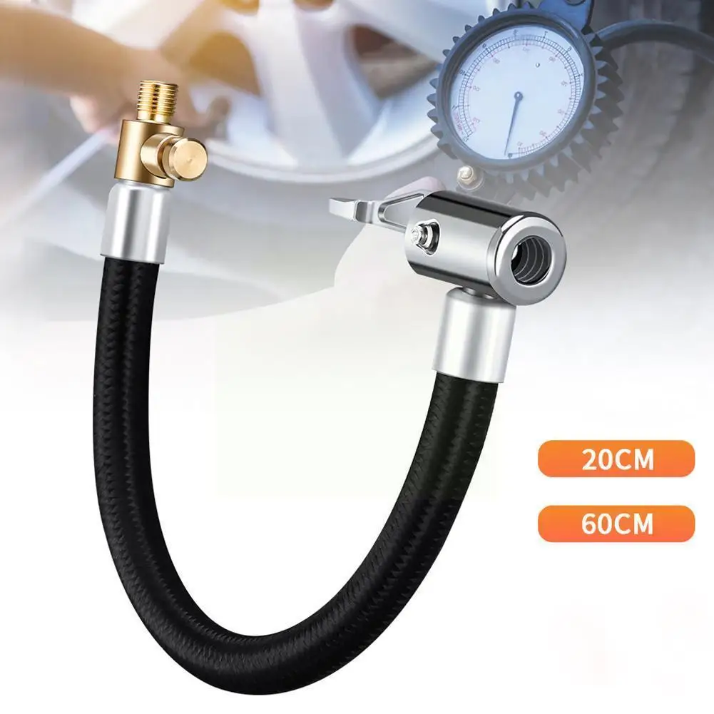 

Extractme Bike Motorcycle Car Tire Inflator Hose Air Inflator Inflatable With Tube Air Connector Pump Chuck Extension J5u9