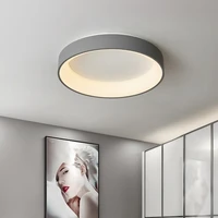 modern led ceiling lights fixtures bedroom round living lamps with remote control study office decoration black circle lighting