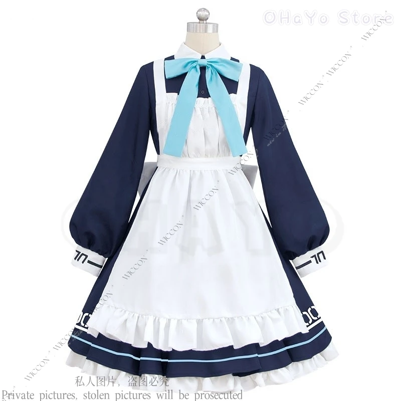 Saiba Midori Momoi аниме игра синий архив косплей костюм парик аура кошачьи уши хвост