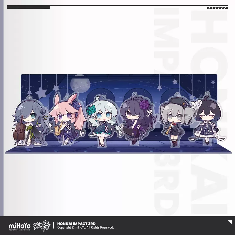 Фото Sunsyea Honkai Impact 3rd Official Merch miHoYo Original Authentic Theme Series Q Version Акриловая подставка Броня Фу Хуа Дюрандал №2