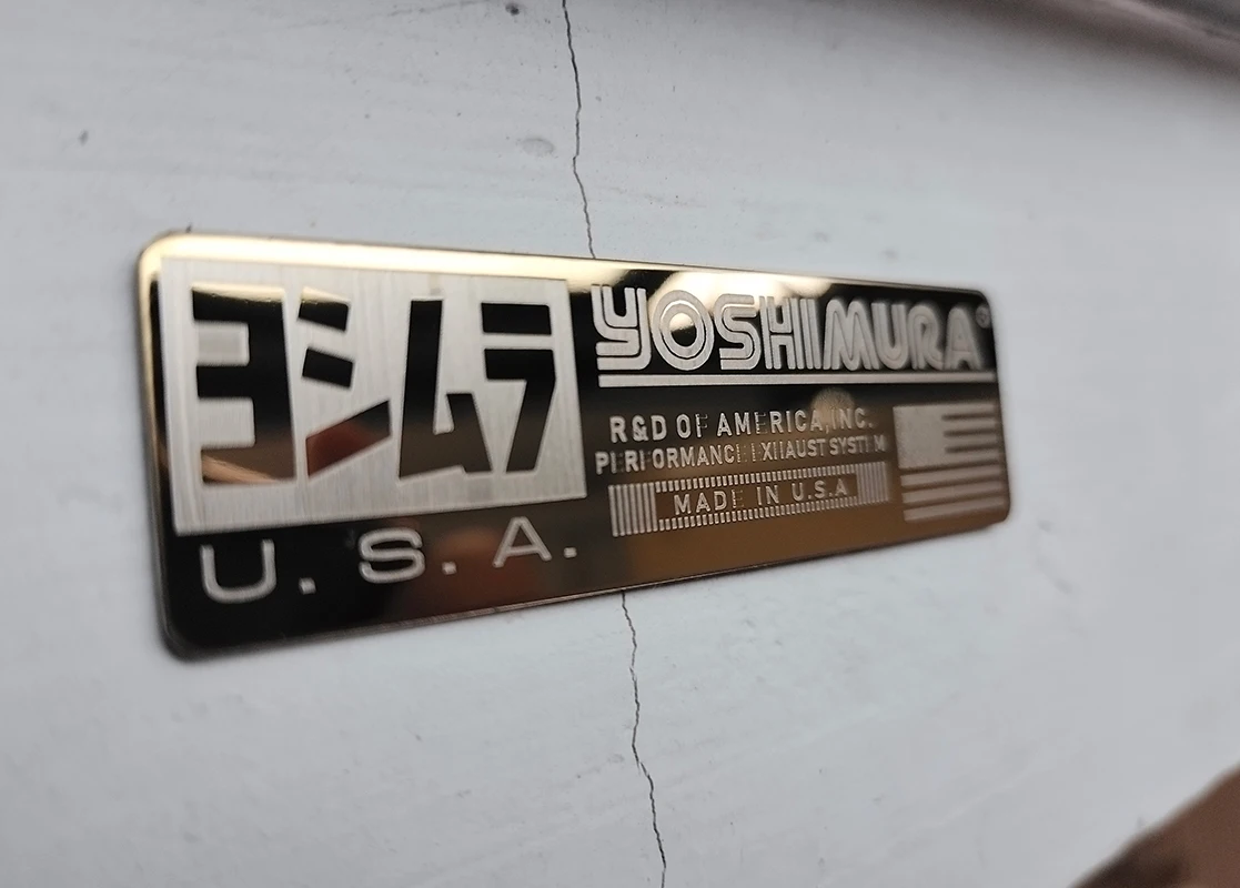 

2.8 inches Motorcycle Yoshimura sticker for FZ1 R6 R15 R3 ZX6R ZX10 Z900 CBR1000 GSXR1000 MT07