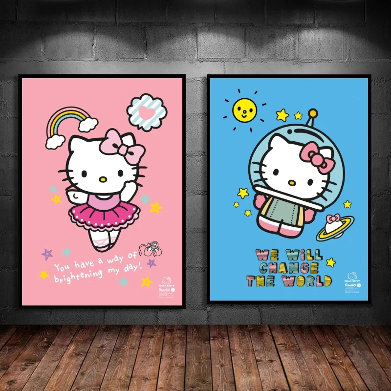 

Canvas Posters Bright My Day Modern Living Room Comics Pictures Modular Prints Christmas Gifts Wall Stickers