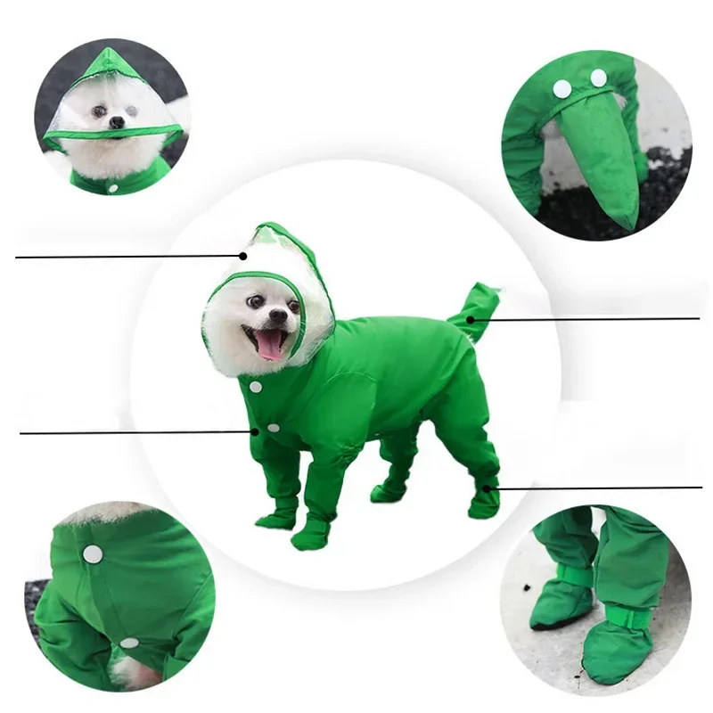 Милый дождевик для домашних животных водонепроницаемый универсальный кошек и