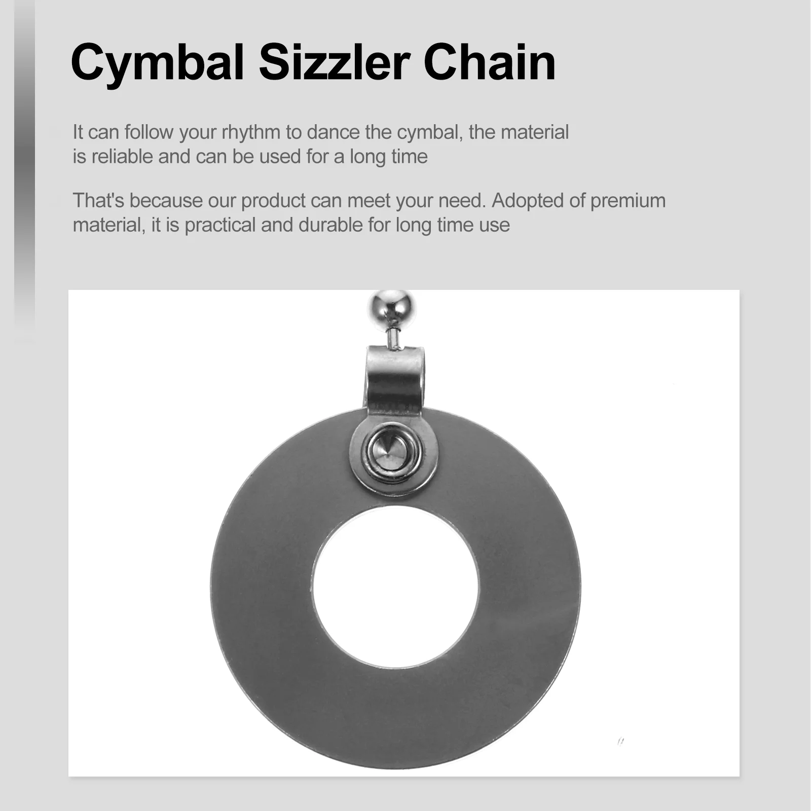 Тарелка Sustain Chain Sizzler для барабанной установки аксессуары удлинитель джазовый
