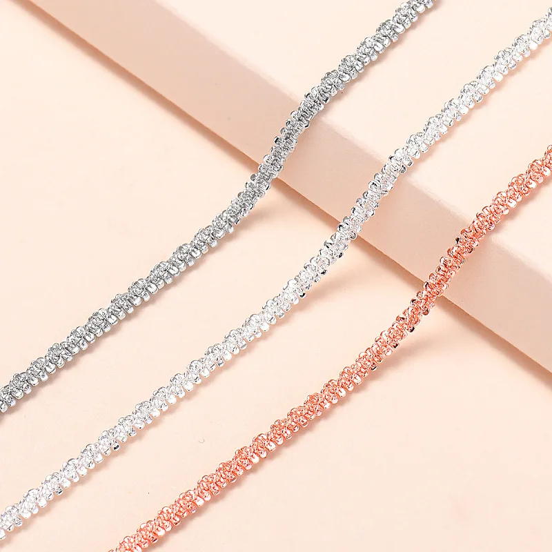 

Women's Bracelets 925 Stamp Silver Crystal Luxury Charms for Bracelet Fine Jewelry Diamond Bracelet Friendship Christmas