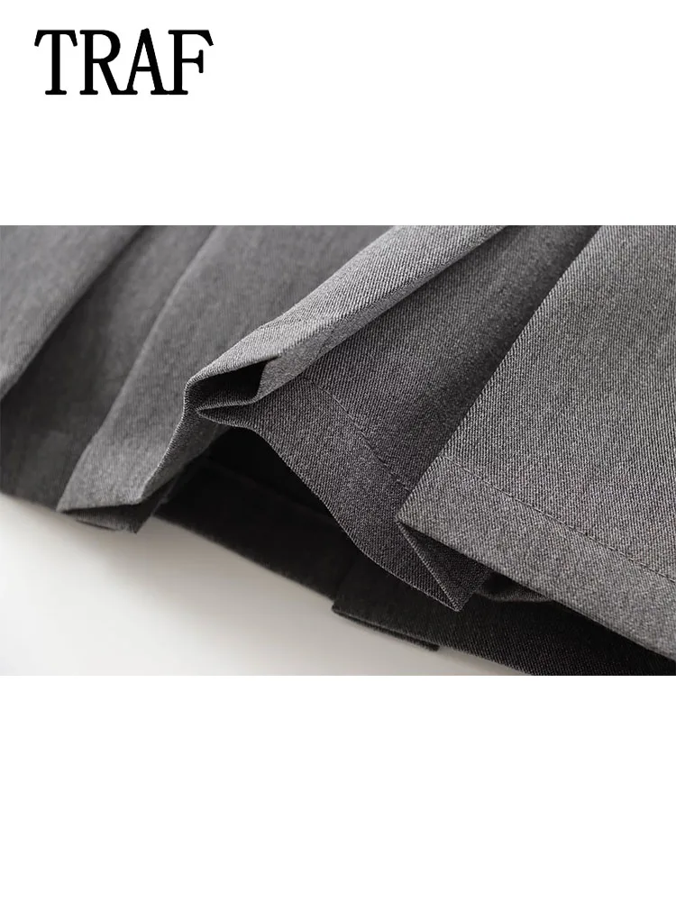 Юбка-шорты Женская плиссированная средней посадки на лето