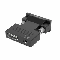 hdmi compatible to vga with audio adapter computer set top box hdmi compatible female to monitoring vga male converter