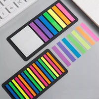 160300pcs color stickers transparent fluorescent index tabs flags children gift sticky note stationery school office supplies