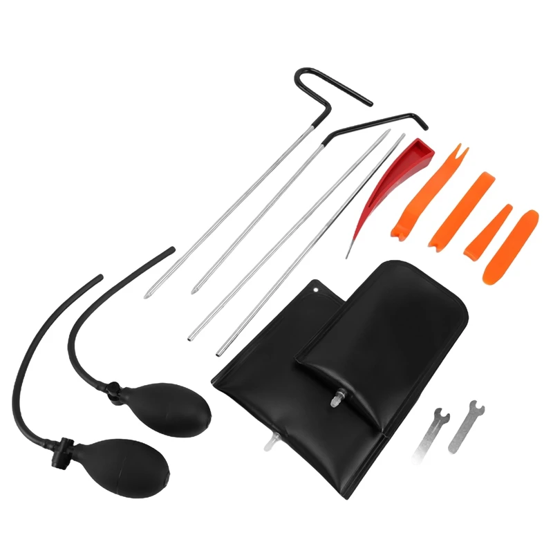 

14Pcs Car Tool Kit Easy Entry Long Reach Grabber Air Wedge Bag Essential Emergency Car Lockout Kit For Cars Truck