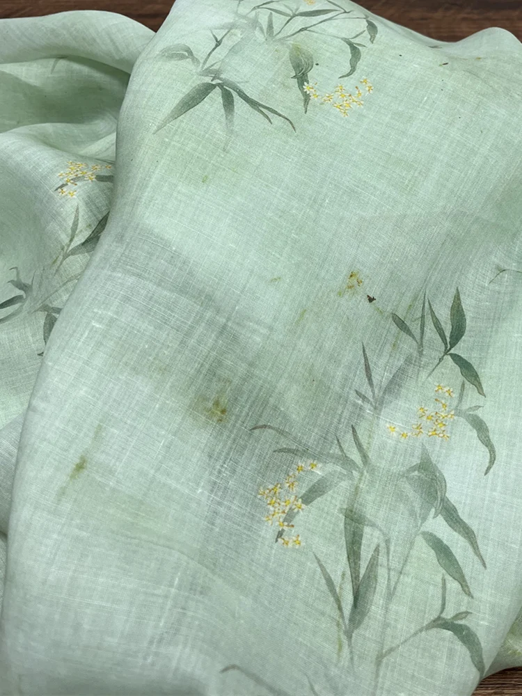 Рубашка с китайским Ретро принтом рами на весну и лето художественная Женская