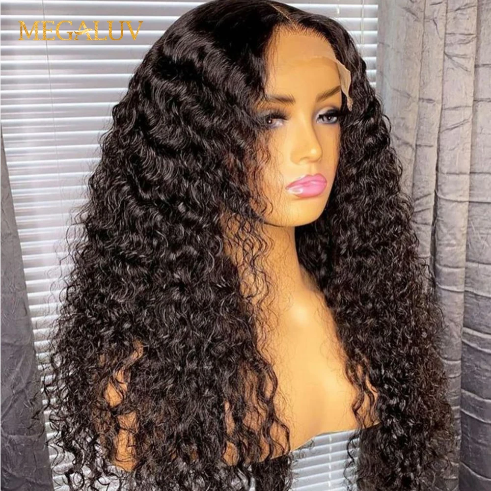 

Фронтальный парик с глубокой волной 13x6 HD 30 дюймов, парик с глубокими вьющимися волосами, фронтальный парик на сетке 4x4, парик с застежкой на сетке, натуральные волосы Remy для черных женщин