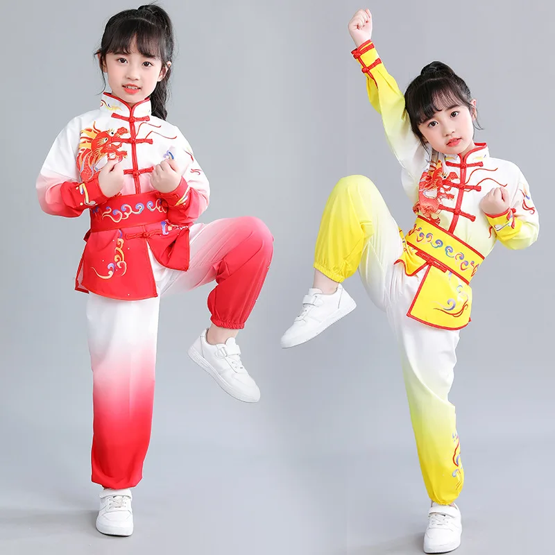Комплект детской одежды в традиционном китайском стиле с вышивкой дракона