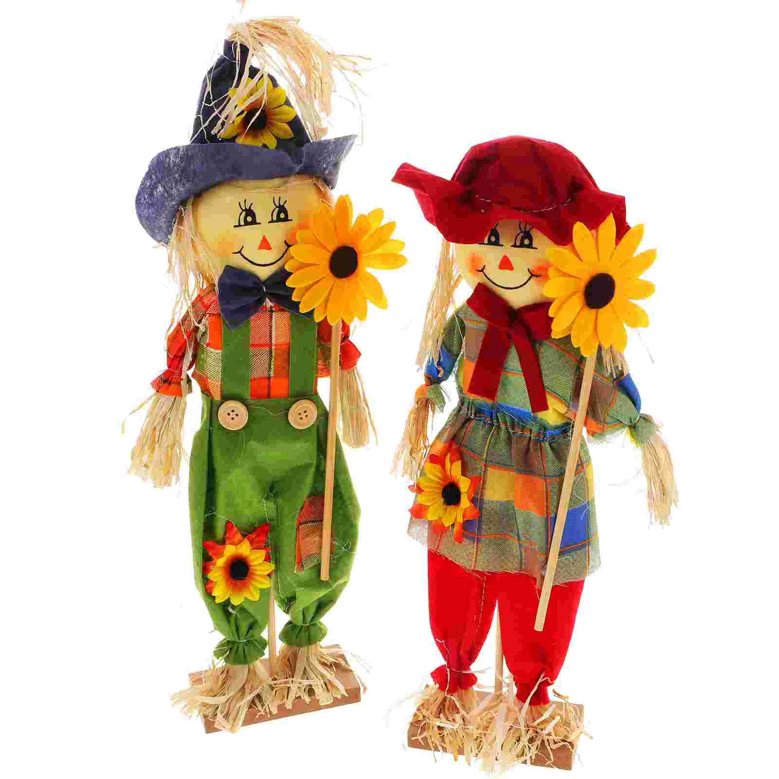 

Halloween Scarecrow Ornaments Adorable Scarecrow Decors for Garden Party Decoration Yard Lawn Signs Scene Layout Ornament