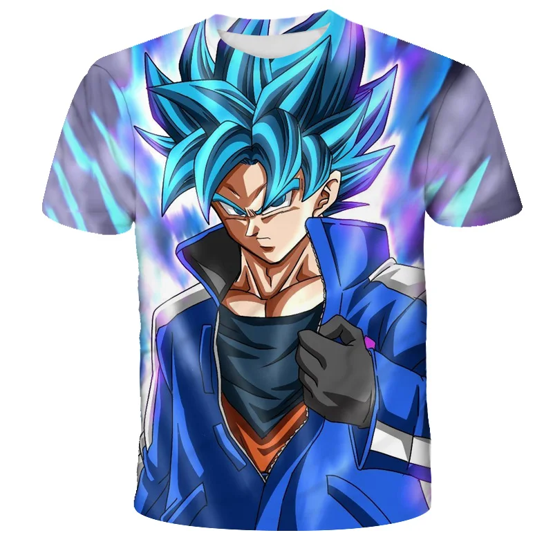 

New Dragon Ball Z T Shirt Summer Fashion Anime Wukong Daxian 3d Print Men Children Love Short-sleeved T-shirts Pattern Clothes