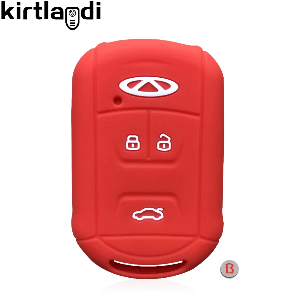 Силиконовый чехол для ключа защитный Chery Tiggo 4 3 GX Arrizo 5 7 8 кнопки Автомобильный