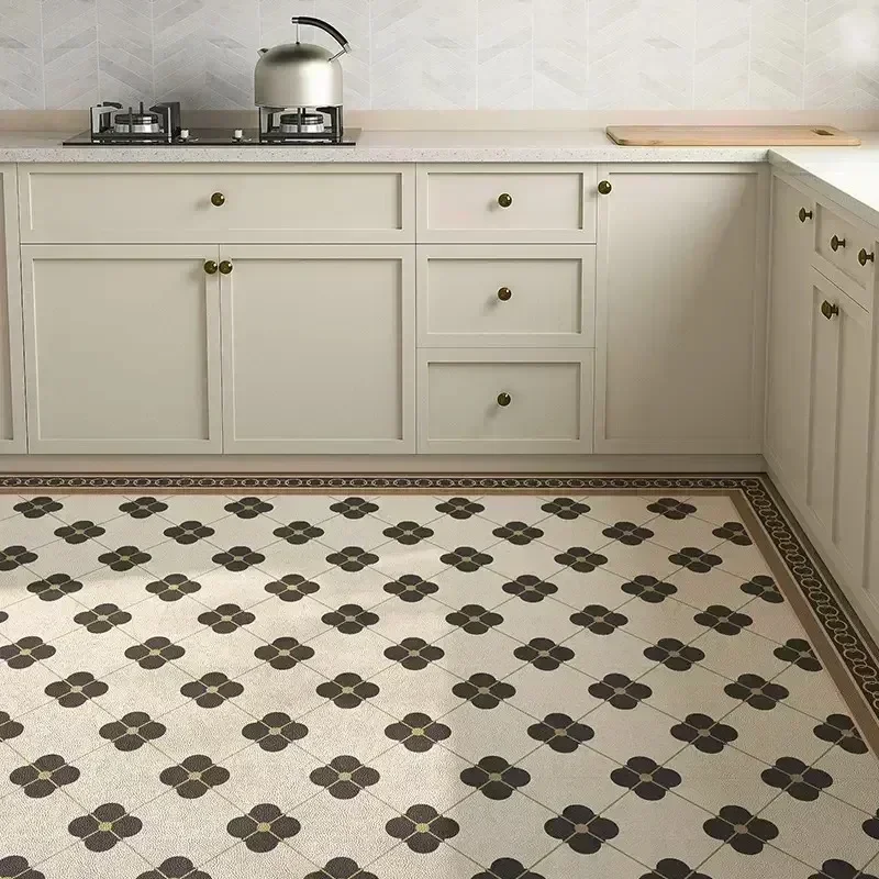 Коврик для пола из ПВХ и кожи с защитой от загрязнений