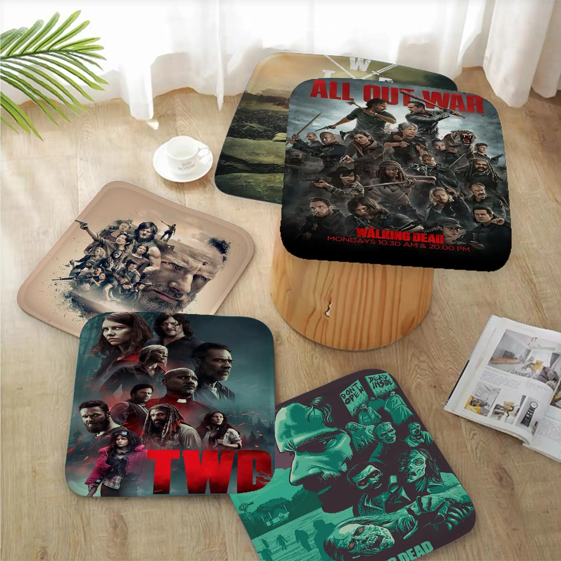 

The Walking Dead Simplicity Multi-Color Meditation Cushion Stool Pad Dining Chair Tatami Seat Cushion Anti-Slip Chair Cushions