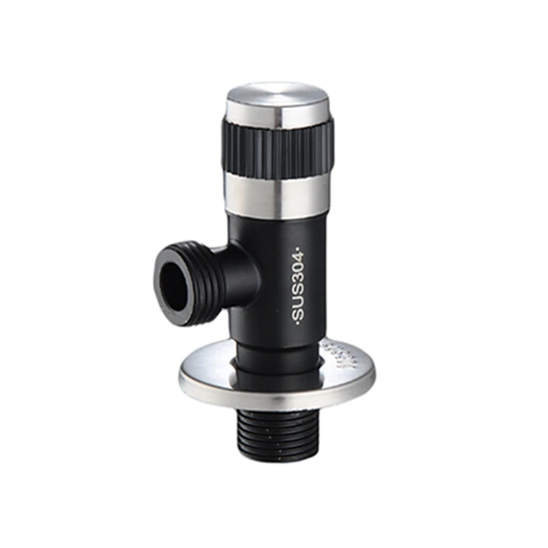 

304 Angle Valve Bathroom Bidet Stainless Steel Bathroom Accessories Valve Gold Black Finish 11-053B