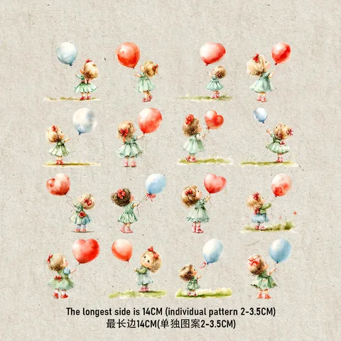 Набор переводных наклеек "Собака утка"