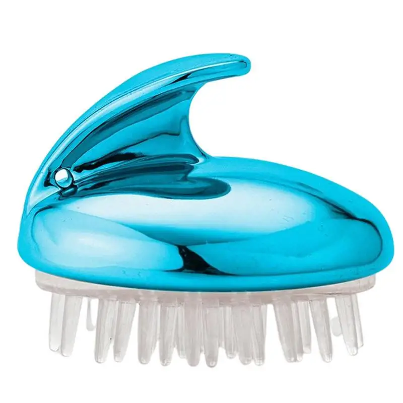 Shampoo Brush Silicone Manual Head Scalp Massage Brush With Handle Easy Using Hair Cleaning Supplies For Keep Your Scalp Clean