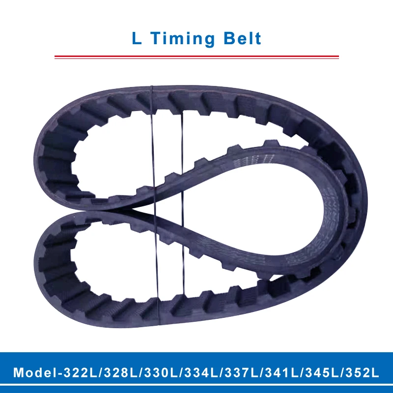 

L timing belt trapezoid teeth model-322L/328L/330L/334L/337L/341L/345L/352L transmission belt width 20/25mm for L timing pulley