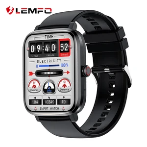 LEMFO LHK20 NFC Smart Watch Men Bluetooth Call Smartwatch IP68 Waterproof 1.85 Inch HD Screen For An in USA (United States)