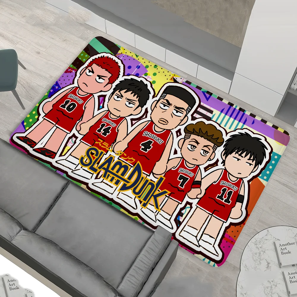 Ковер Slam Dunk с мультяшным принтом полиэстеровый напольный чехол для гостиной