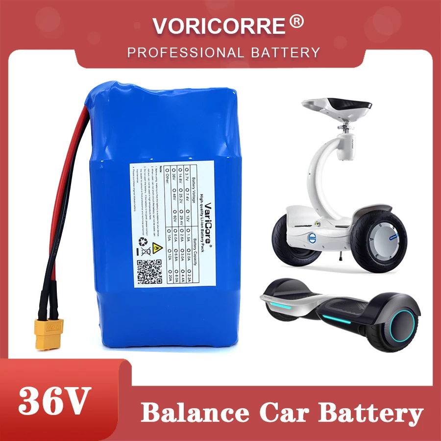 

36V 4.4Ah 5.2Ah 6Ah 6.8Ah High Capacity 2 wheel electric scooter self balancing lithium battery pack for Self-balancing Fits