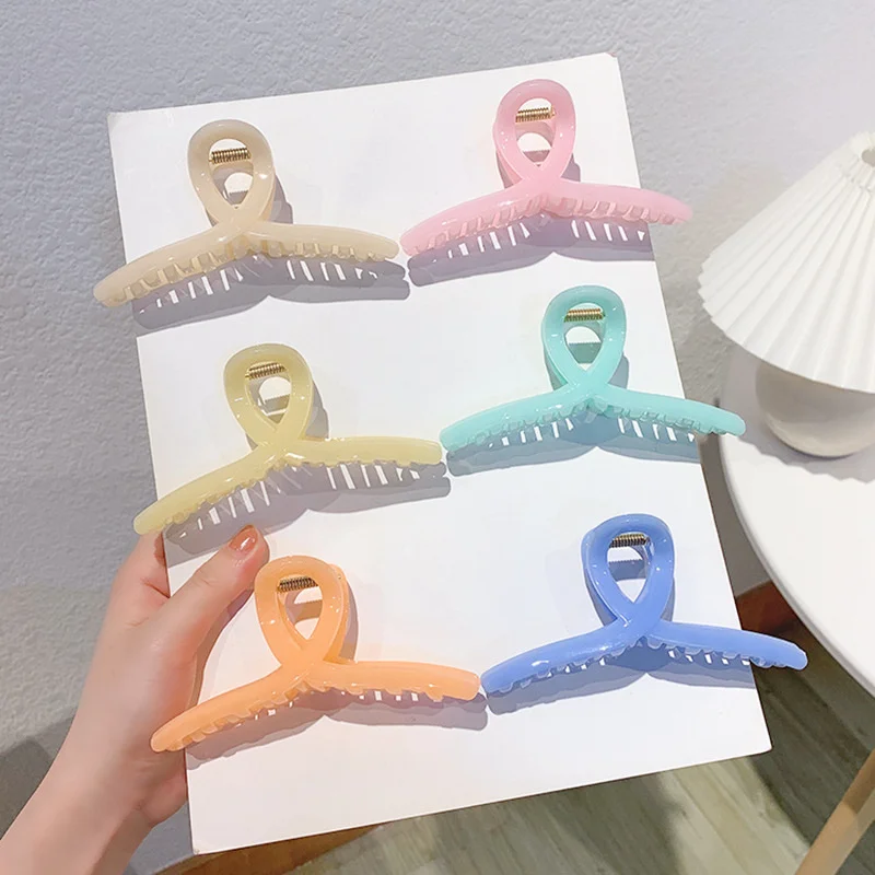 

Женская Винтажная заколка для волос, элегантная Геометрическая пластиковая заколка для волос, аксессуар для волос, 2022