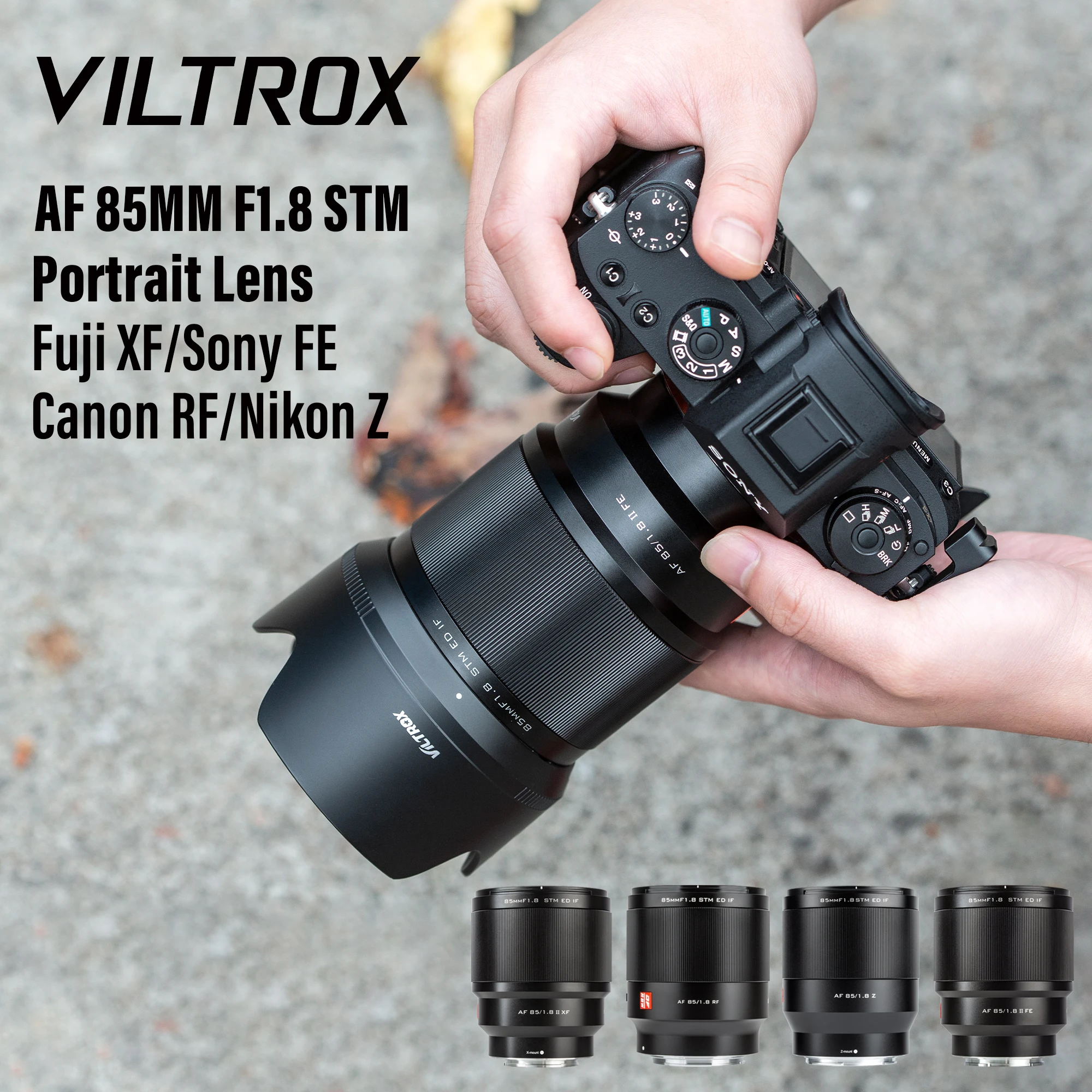VILTROX 85mm II F1.8 Nikon Z Fuji X Canon RF Sony E Lens Full Frame Portrait Auto Focus Lens for Fujifilm XF Mount Camera Lenses images - 6