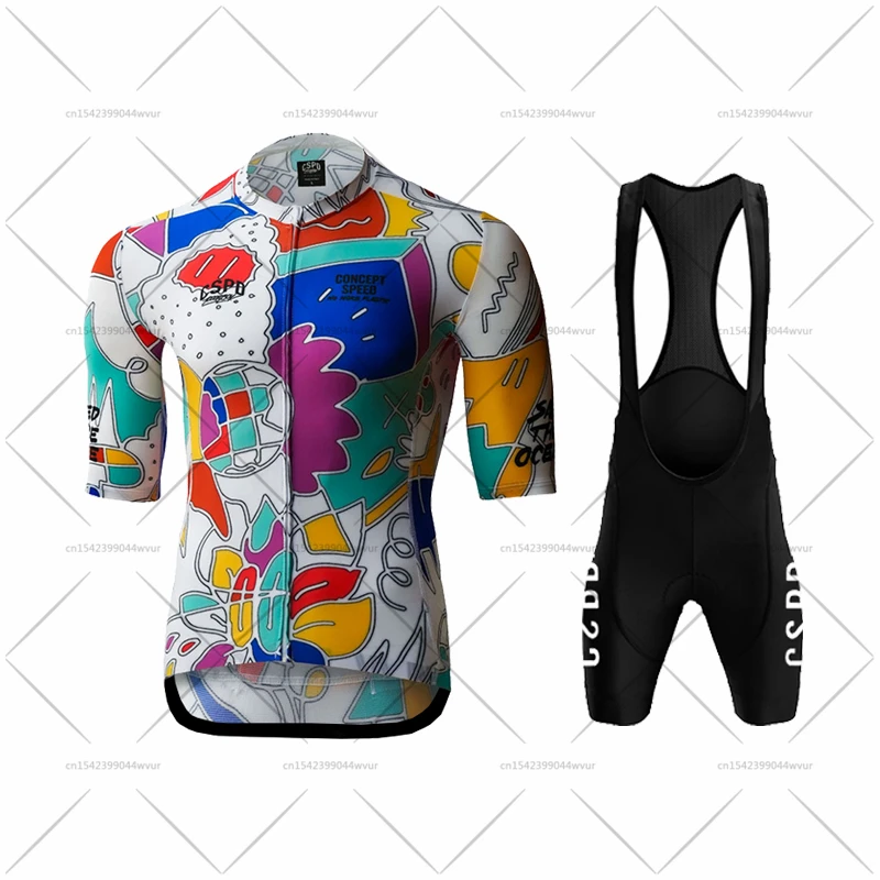 

2022 Concept Speed New Cycling Jersey Set Summer Cycling Clothing Bike Bib Shorts Suit CSPD MTB Sportwear Maillot ropa ciclismo