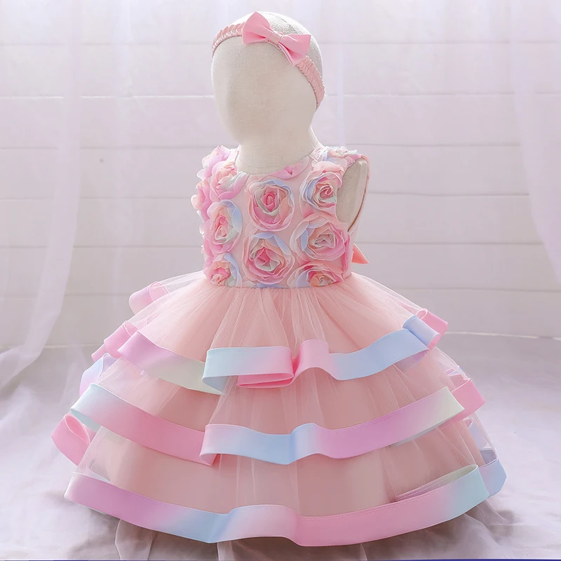 

Children's Clothes 2022 Baby Girls Dresses Vestido Infantil Menina Lace Princess Kids Dresses For Girls Birthday Party Dresses